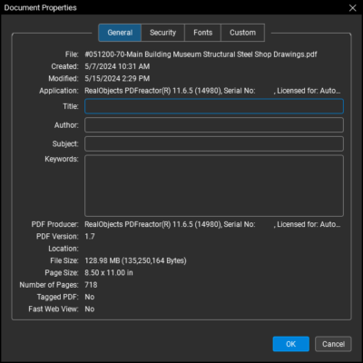 pdf properties
