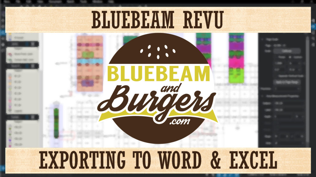 Exporting PDF to Microsoft Word & Excel - Bluebeam Training - Document Management