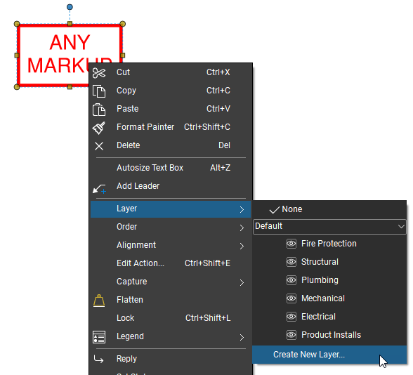 You can create layers by right-clicking and selecting Layer > Create New Layer