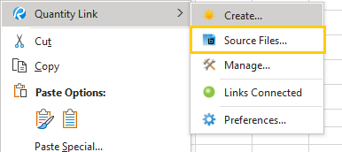 When you have revisions in Bluebeam Revu make sure you update the source file link to assure your Quantity Link connections are updated.