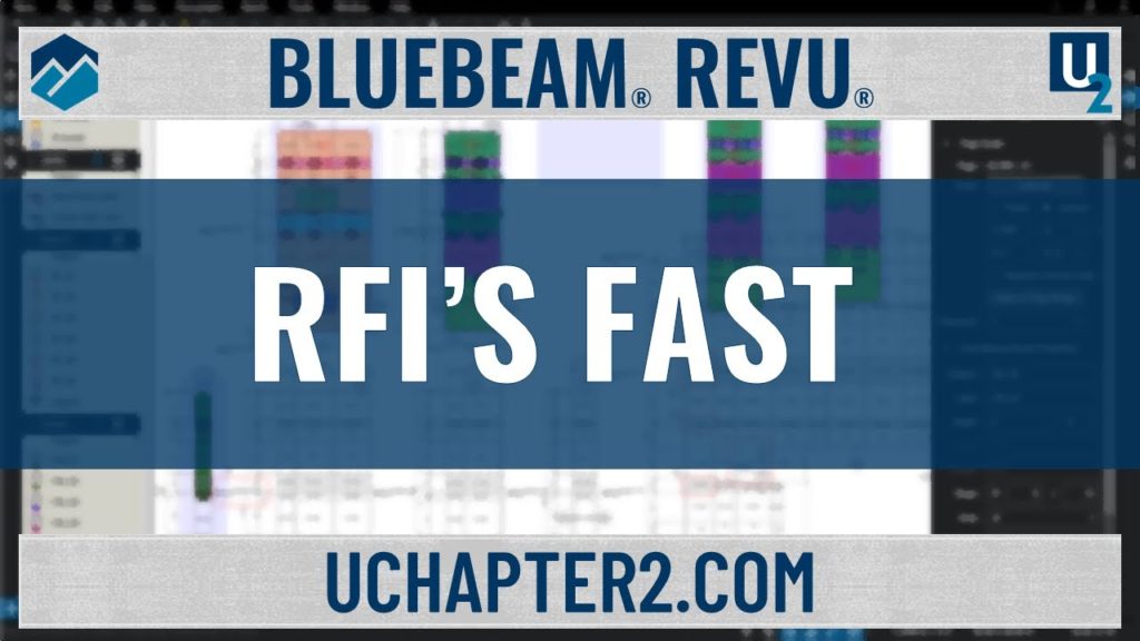 Bluebeam Revu Quickly Create a Request For Information RFI-UChapter2