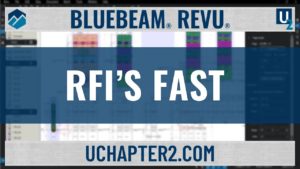Bluebeam Revu Quickly Create a Request For Information RFI-UChapter2