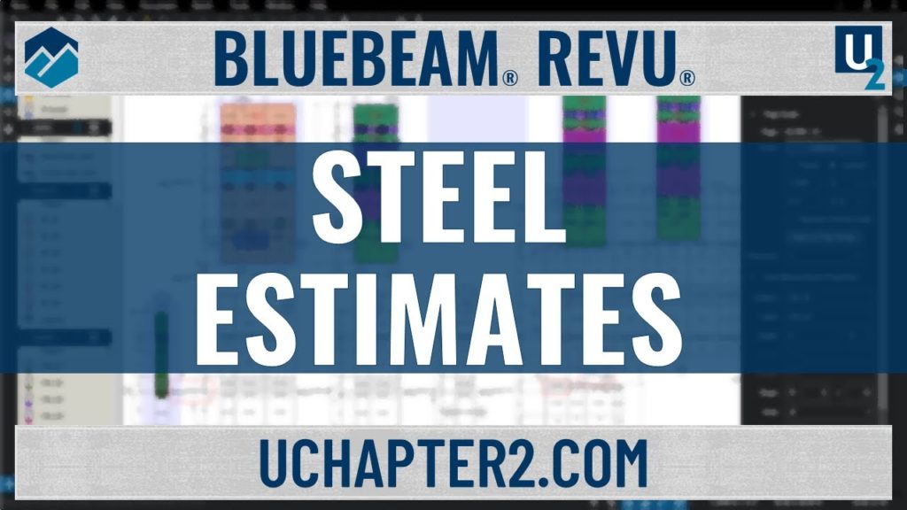 Steel Estimates in Bluebeam Revu-UChapter2
