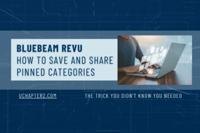 Bluebeam tutorial saving and sharing pinned categories