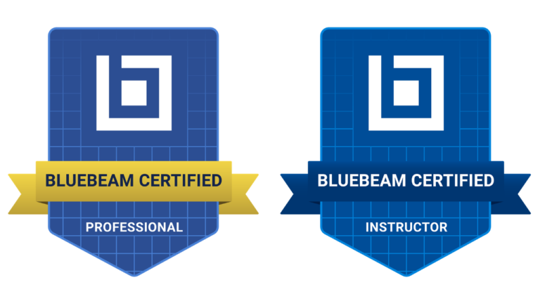 Bluebeam Certified Professional and Bluebeam Certified Instructor badges earned by Troy DeGroot