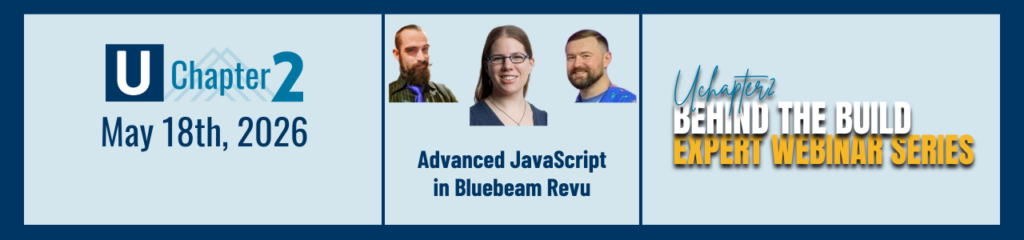 advanced javascript in bluebeam webinar showing workflow automation and data integration