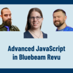 advanced javascript in bluebeam webinar showing workflow automation and data integration