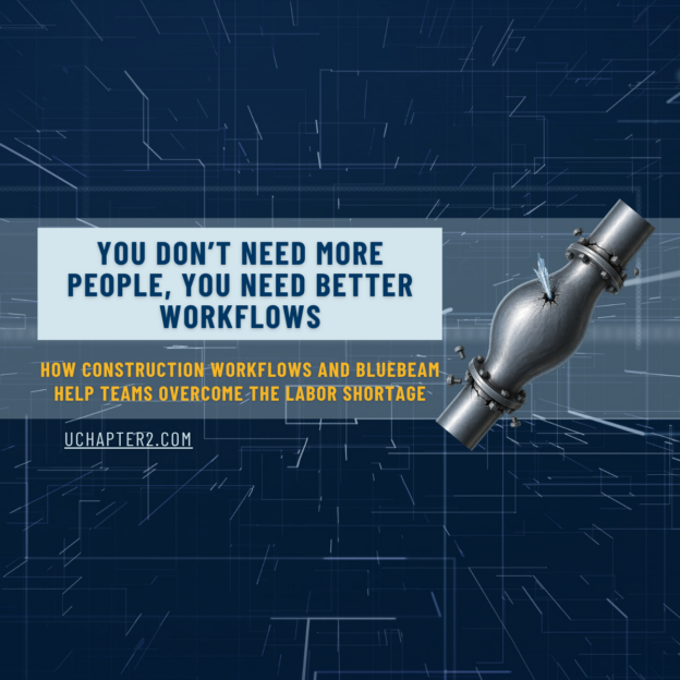 construction team improving workflows to overcome labor shortage using bluebeam